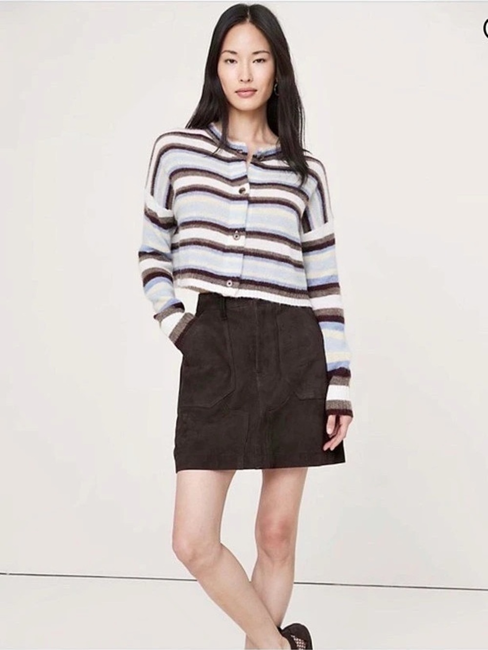 Banana Republic Italian Alpaca Blend Cropped Cardigan